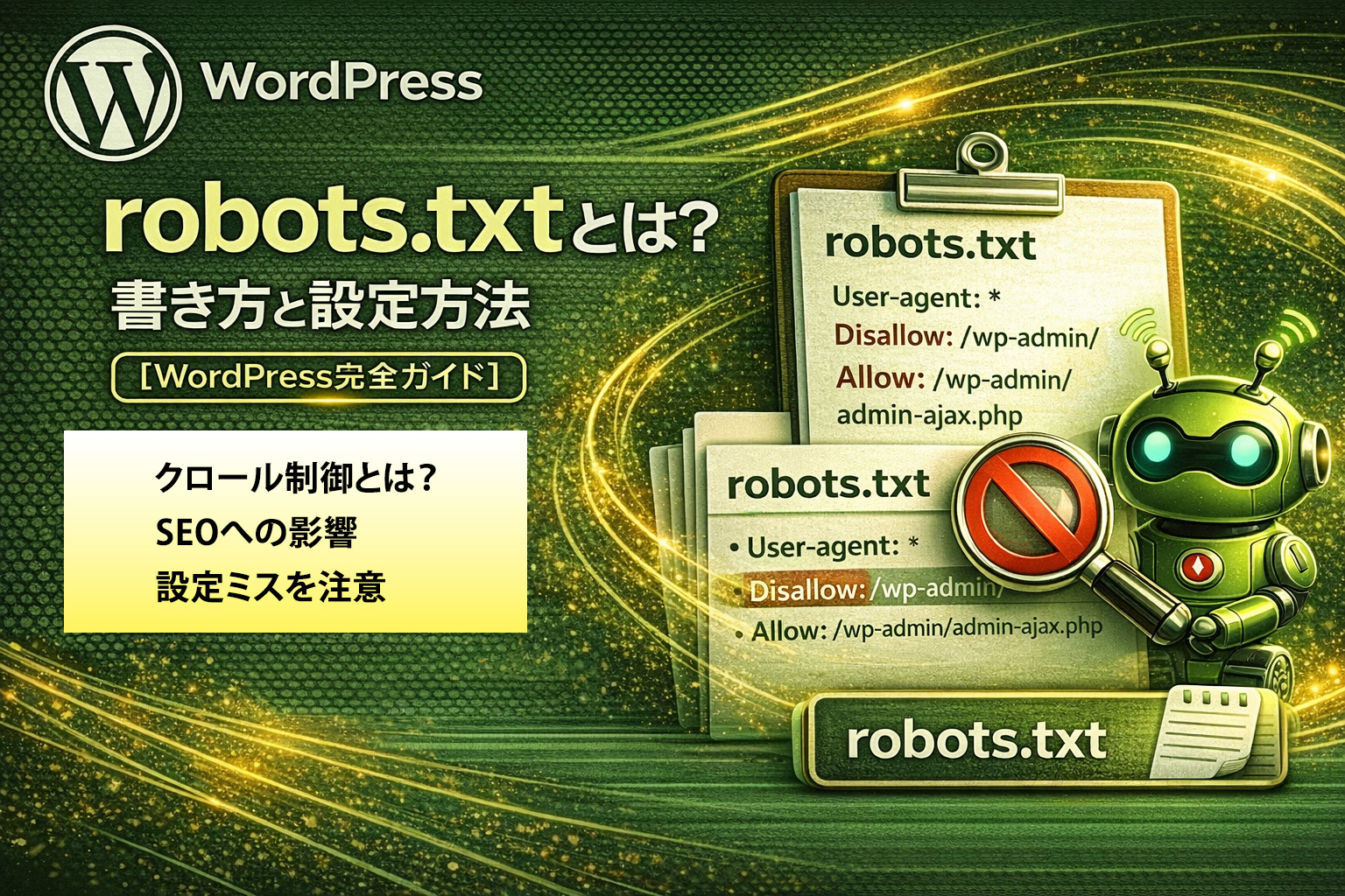 robots.txt設定ガイド【WordPress】